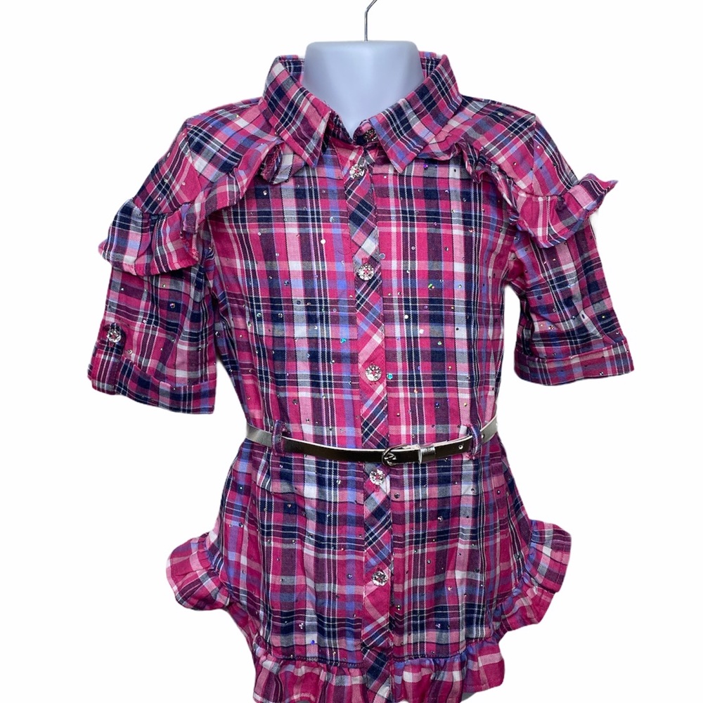 !LIKE NEW KIDS DRESS WITH ADJUSTABLE BELT!